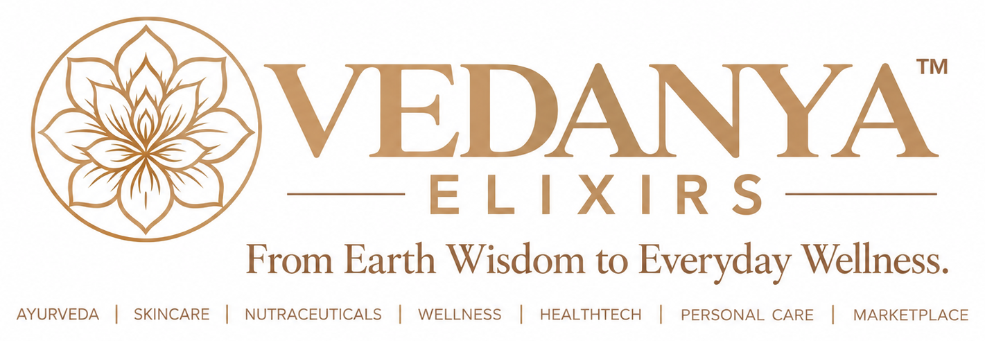 Vedanya Elixirs — From Earth Wisdom to Everyday Wellness.